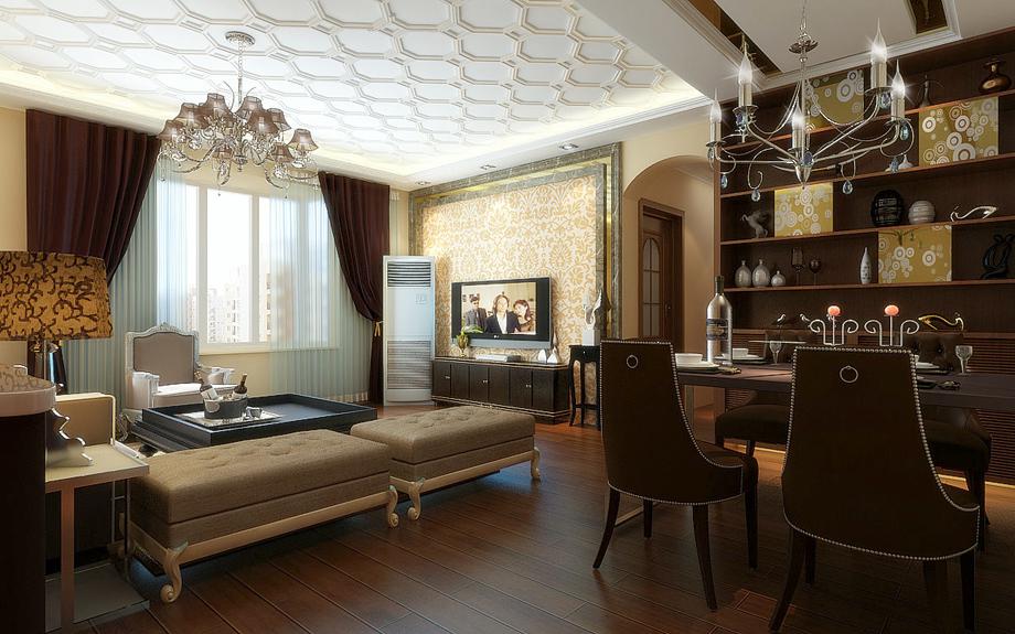 西京醫(yī)院135平米歐式風(fēng)格設(shè)計方案