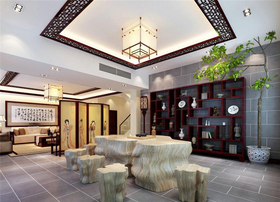 中天花園160平米新中式設(shè)計(jì)方案