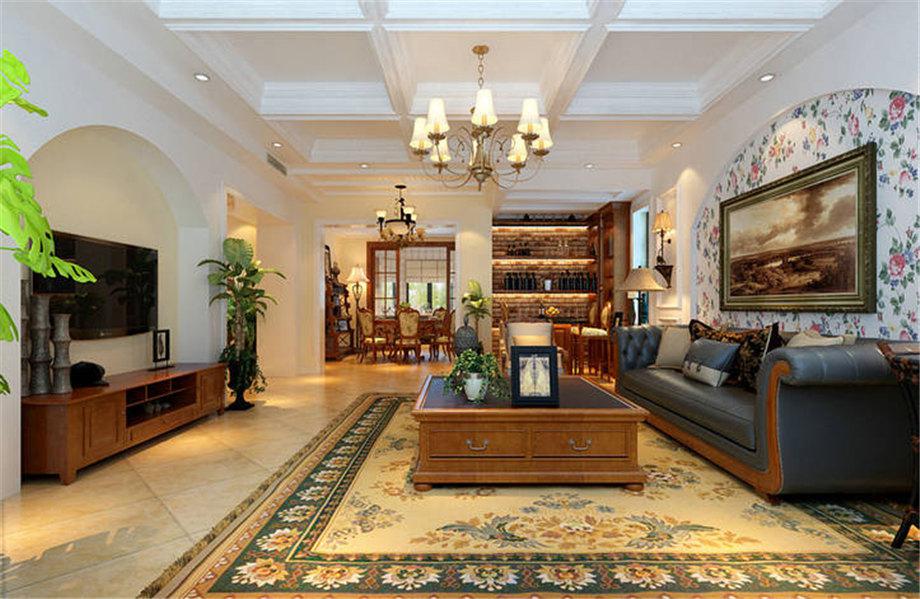 保利金香檳103平米美式設計方案