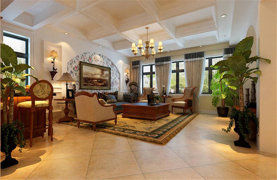 保利金香檳103平米美式設計方案