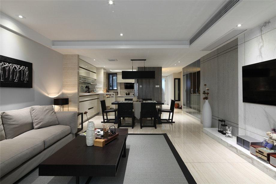 西安印象小區(qū)90平米現(xiàn)代簡約設(shè)計方案