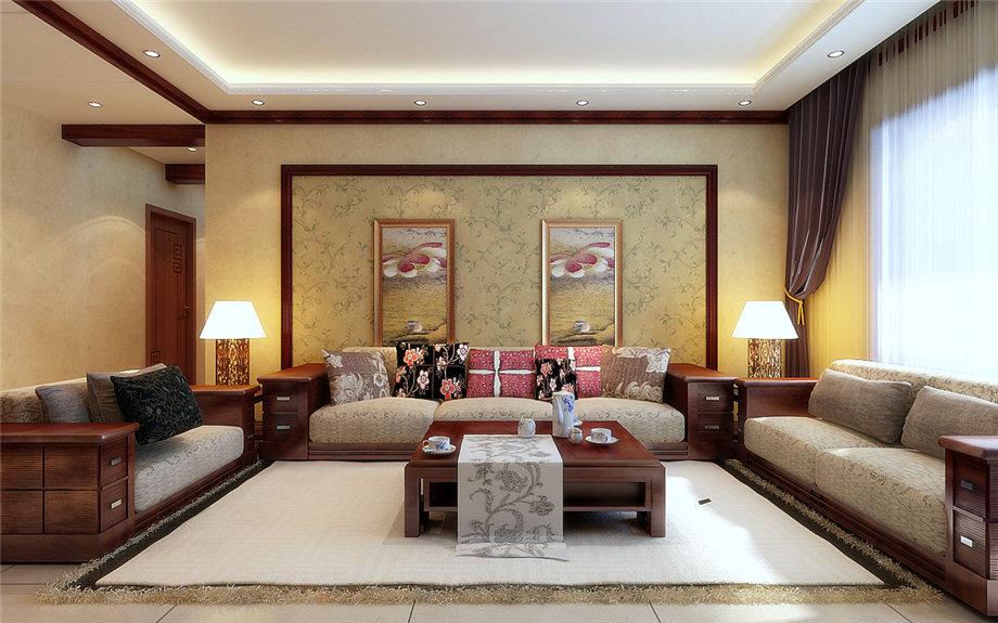 楓林綠洲147平米新中式設(shè)計方案