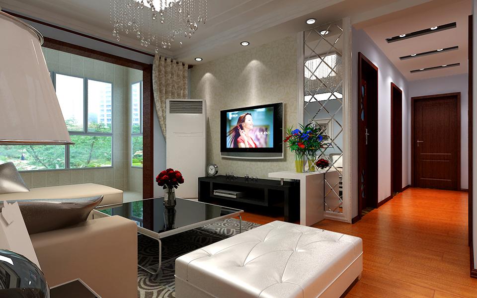 天朗藍(lán)湖樹100平米簡約風(fēng)格設(shè)計方案