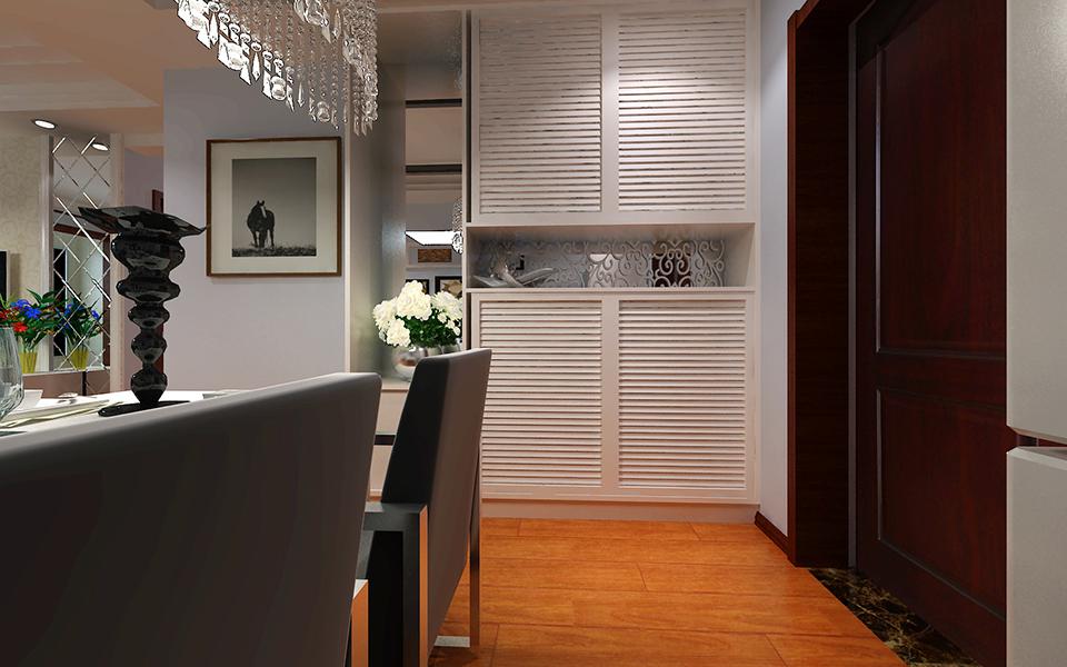 天朗藍(lán)湖樹100平米簡約風(fēng)格設(shè)計方案