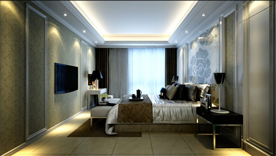 高新綠地138.9平米現(xiàn)代簡約設(shè)計(jì)方案