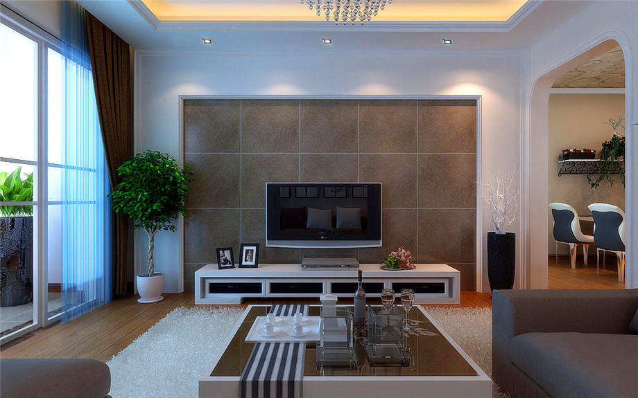 中海觀園115平米現(xiàn)代簡(jiǎn)約風(fēng)格設(shè)計(jì)方案