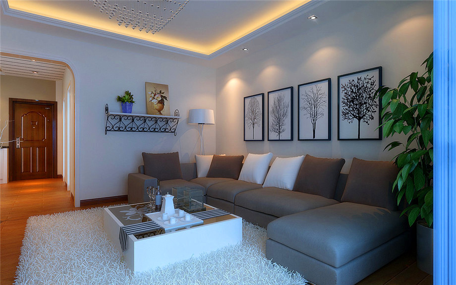 中海觀園115平米現(xiàn)代簡(jiǎn)約風(fēng)格設(shè)計(jì)方案