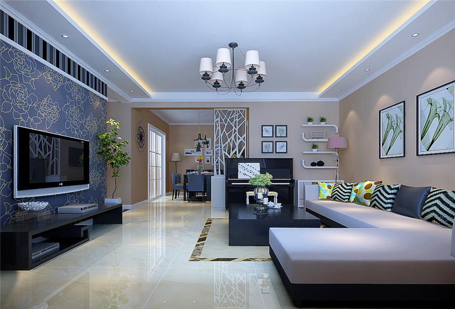 中海觀園162平簡約風格設計方案