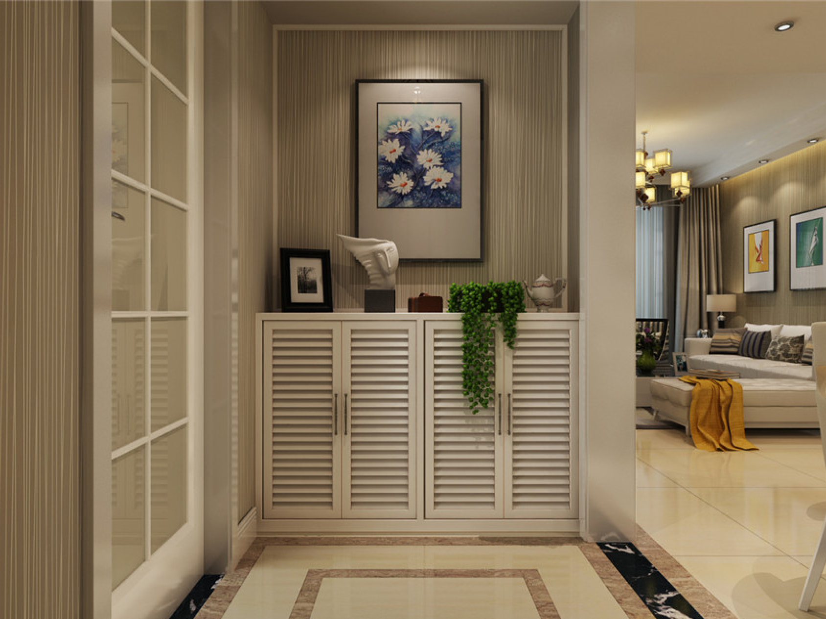 白樺林·明天133平三居室簡歐風(fēng)格設(shè)計(jì)方案