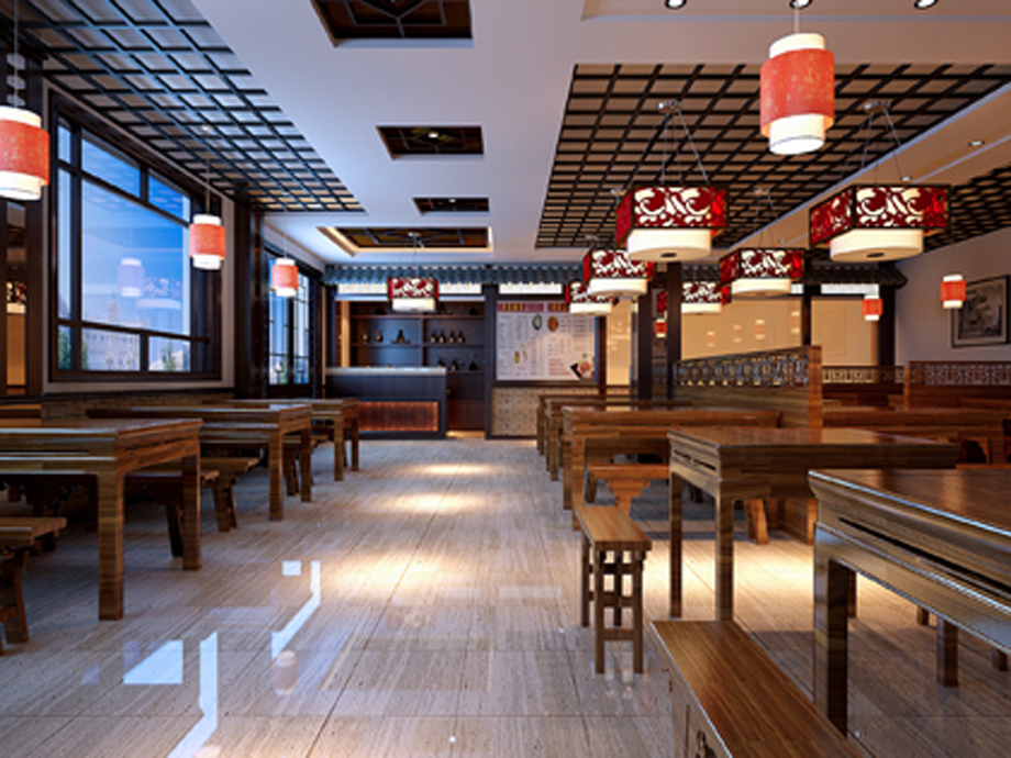 天下第一面館260平米中式風(fēng)格