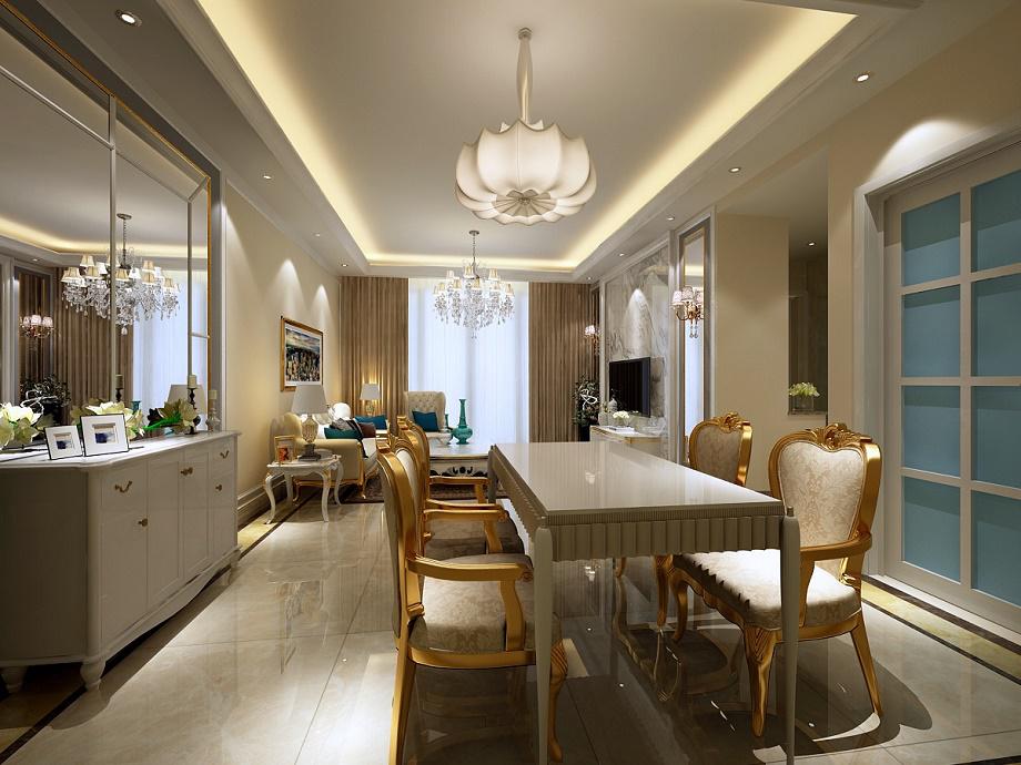 千戶小區(qū)128平米簡(jiǎn)歐風(fēng)格