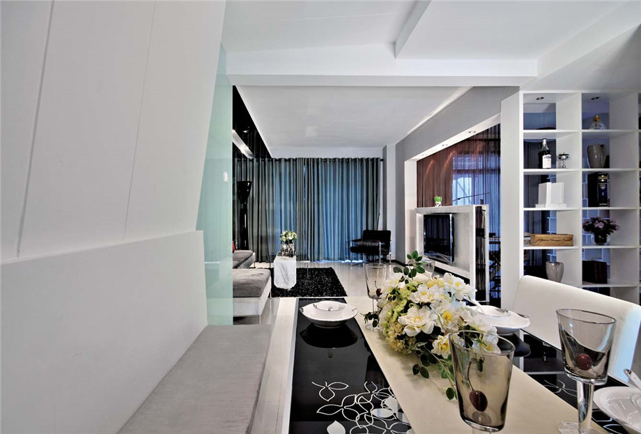 首創(chuàng)國際160平簡約風格設計方案