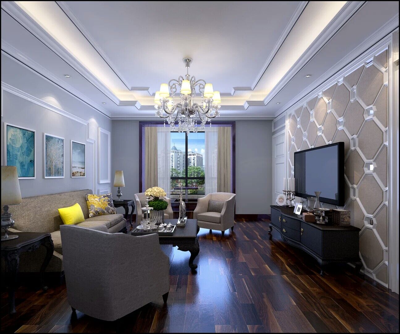 萊茵小城150平方 現(xiàn)代簡(jiǎn)約