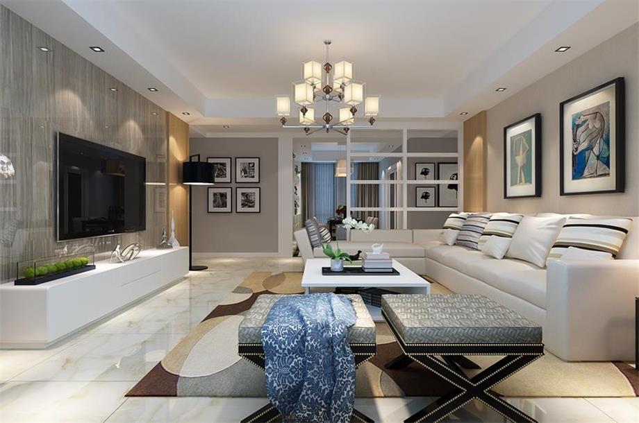 天朗大興郡120平米現(xiàn)代簡(jiǎn)約