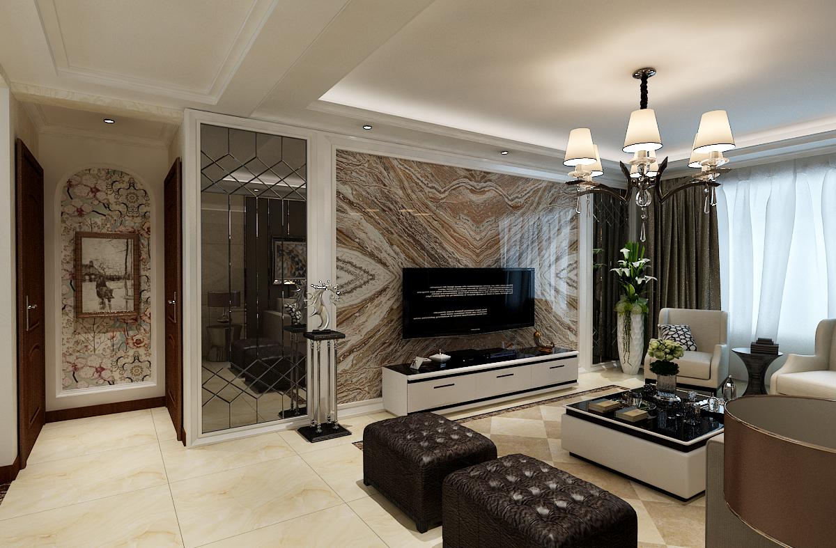 一曲江山120平米5萬現(xiàn)代簡歐