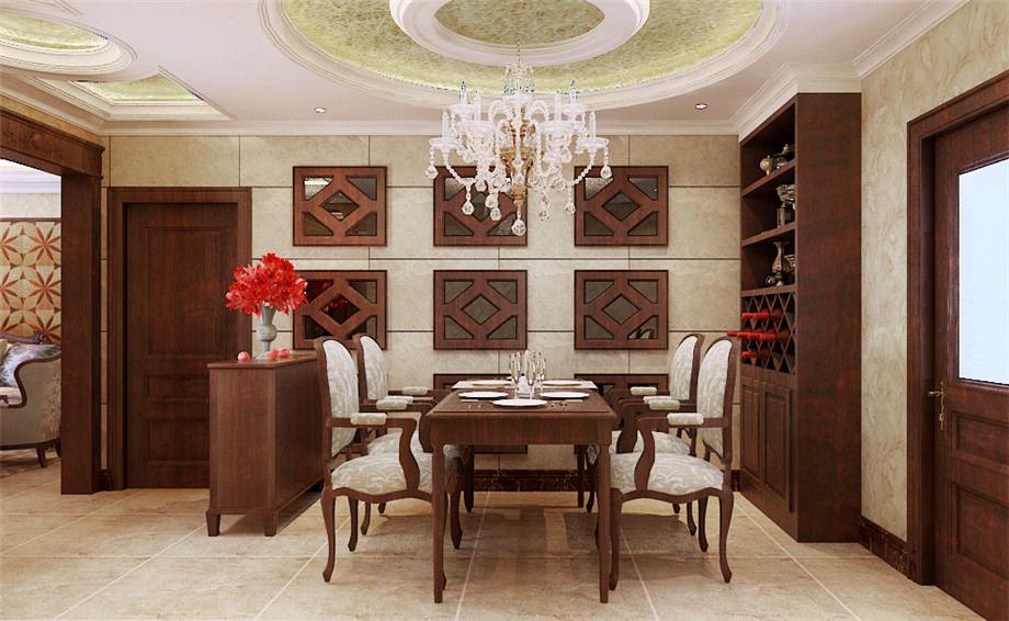 碧水青園140平方歐式風格設計方案