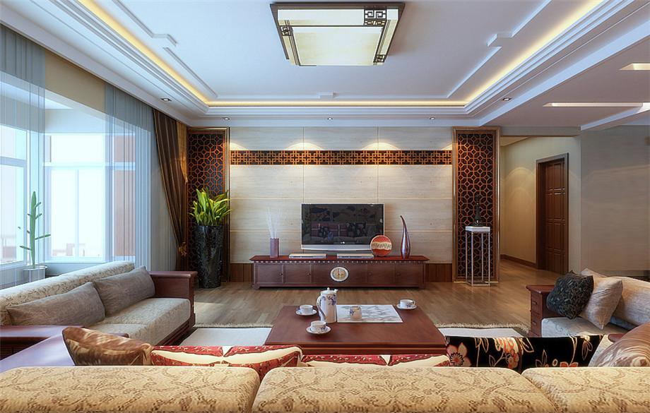 融僑城114平米新中式設(shè)計方案