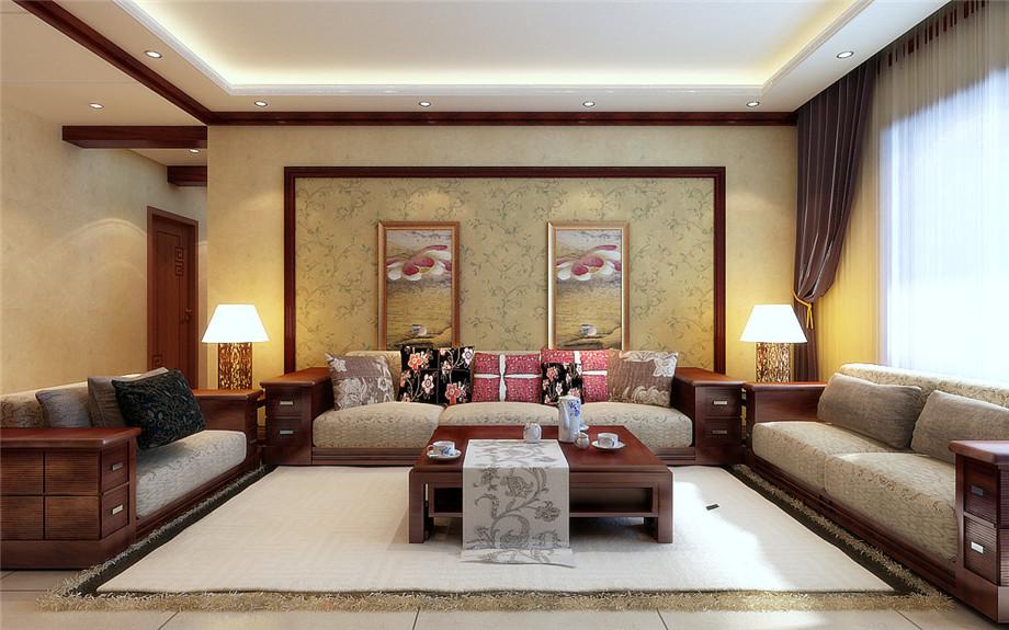 曲江金水灣160平米美式設(shè)計(jì)方案