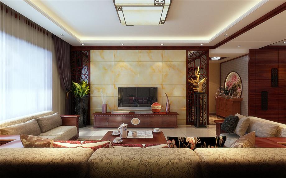 曲江金水灣160平米美式設(shè)計(jì)方案