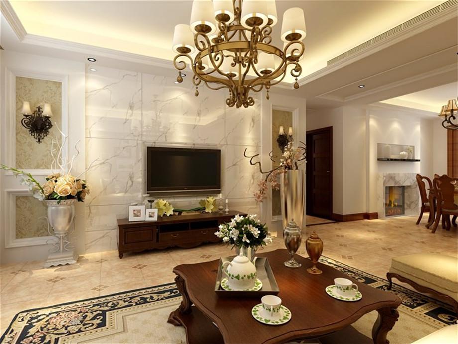 海倫國際98平米美式設(shè)計方案