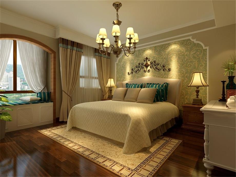 海倫國際98平米美式設(shè)計方案