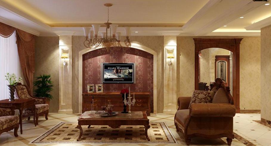 萊安逸境183平方美式風格設(shè)計方案