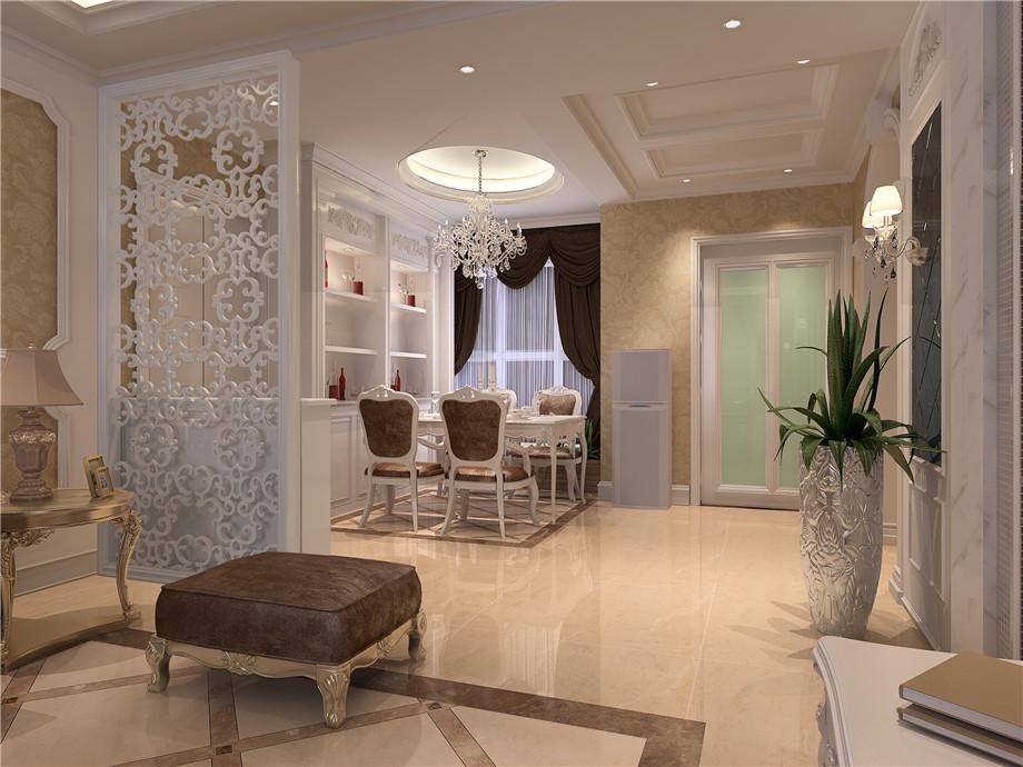 首創(chuàng)國(guó)際135平歐式風(fēng)格設(shè)計(jì)方案