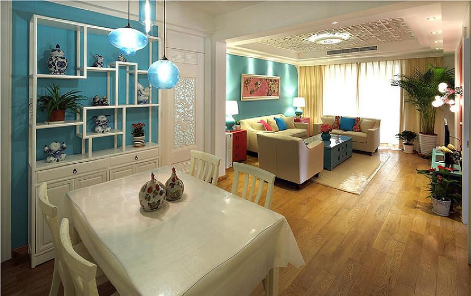 綠地曲江名城106平米美式設(shè)計方案