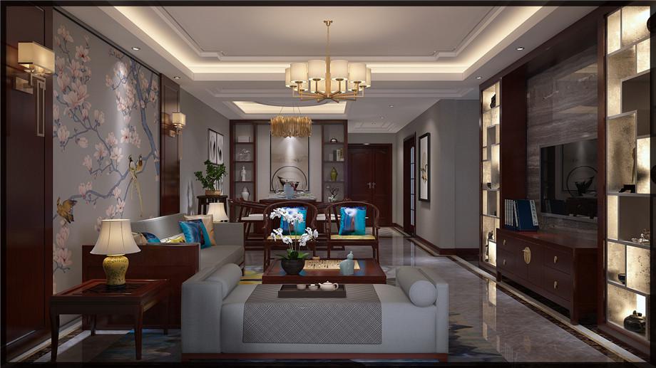 交大醫(yī)院小區(qū)143平米中式設(shè)計(jì)方案