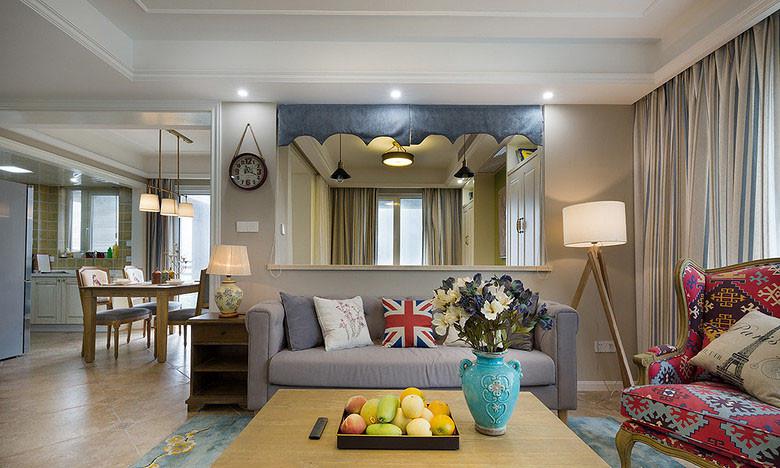 雅荷四季城126平米混搭設(shè)計方案