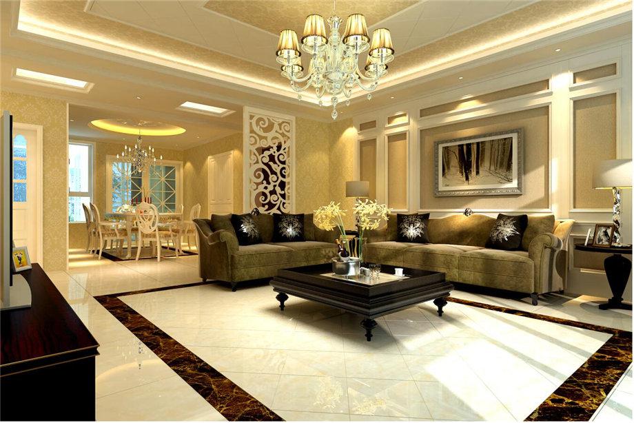 鉑悅小區(qū)129.69平米歐式設(shè)計方案