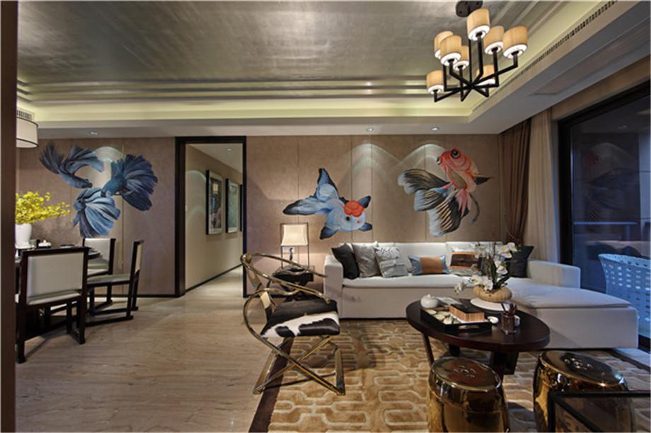 西市佳境135平米新中式設(shè)計方案