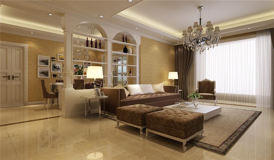 首創(chuàng)國(guó)際135平歐式風(fēng)格設(shè)計(jì)方案