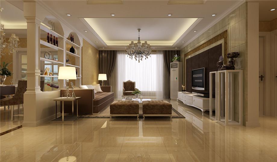 首創(chuàng)國(guó)際135平歐式風(fēng)格設(shè)計(jì)方案