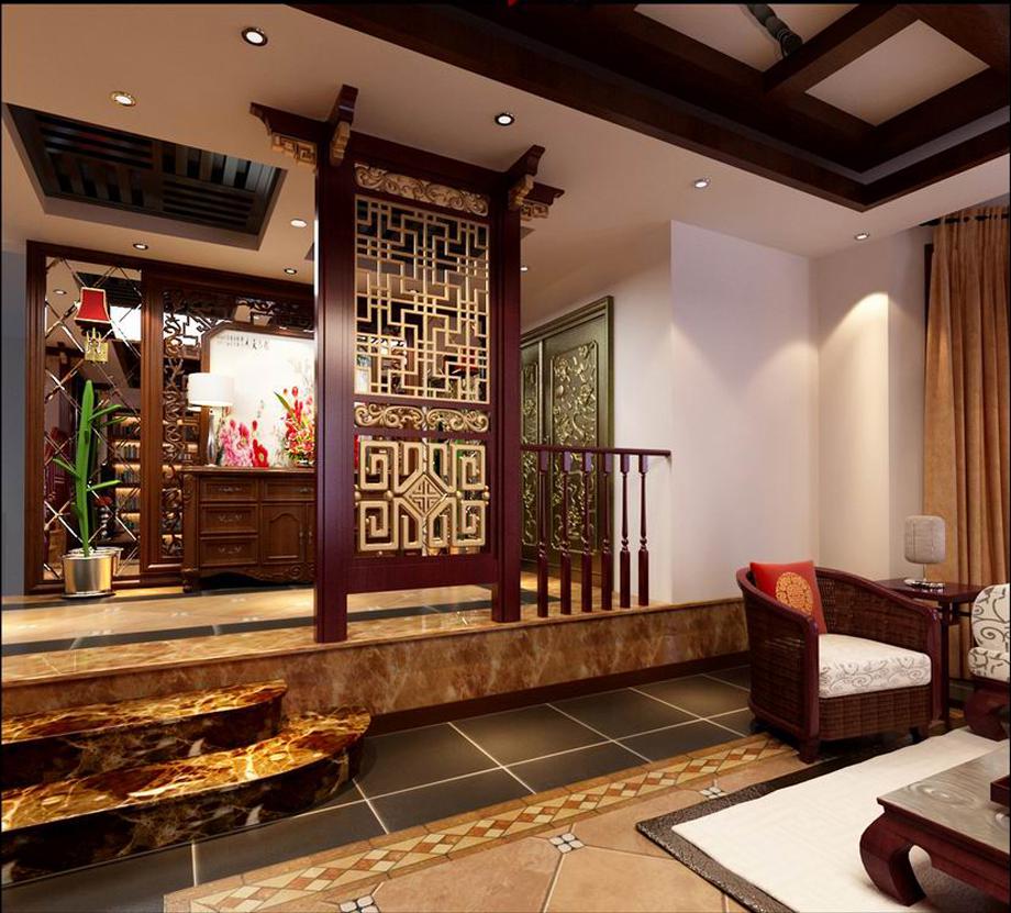 曲江南苑300平米中式設(shè)計(jì)方案