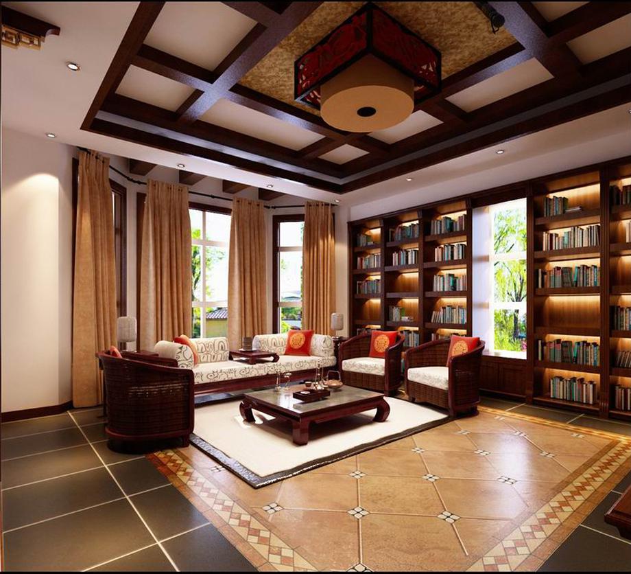 曲江南苑300平米中式設(shè)計(jì)方案