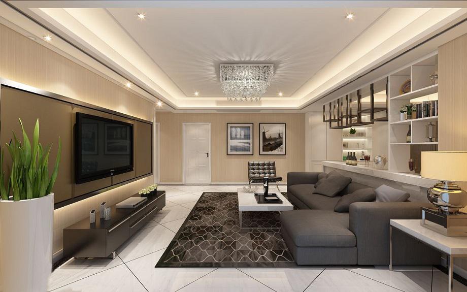 天朗大興郡100平米現(xiàn)代簡(jiǎn)約裝修