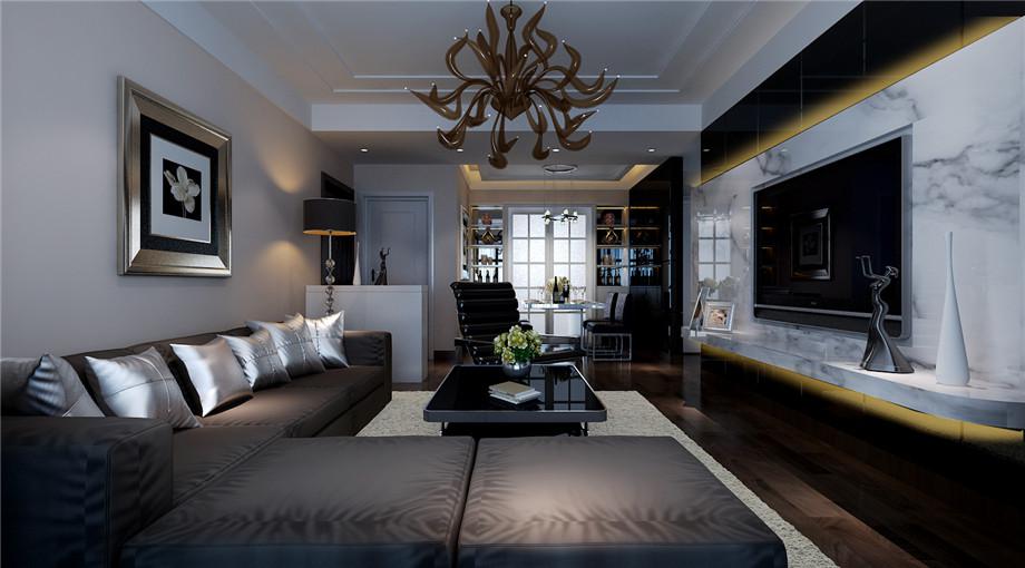 東方世紀城120平歐式風格設計方案