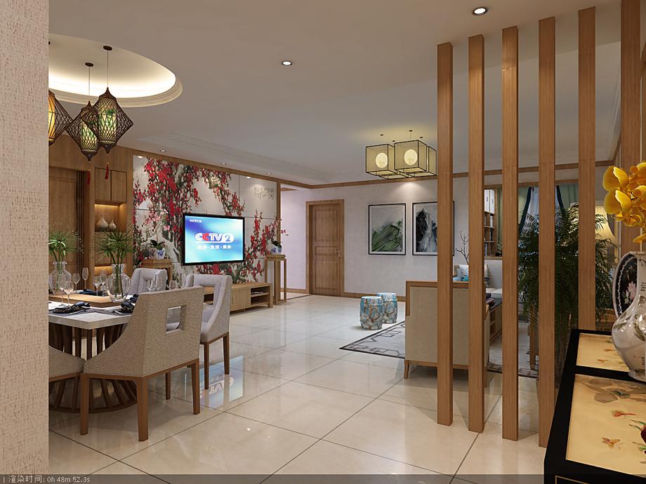 政治學(xué)院150平米新中式