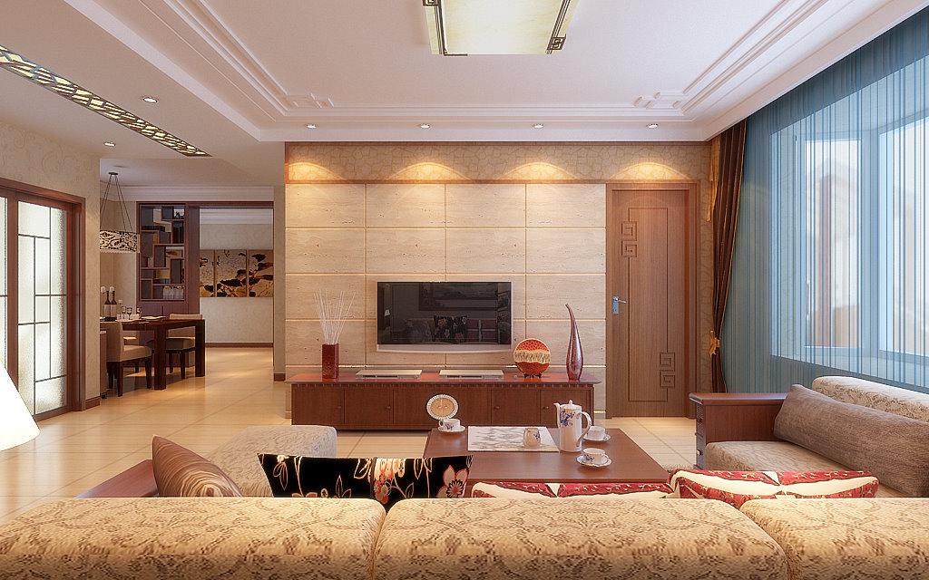 航都綠洲128平米6萬現(xiàn)代新中式