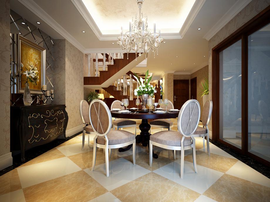 金地湖城大境240平米歐式風(fēng)格