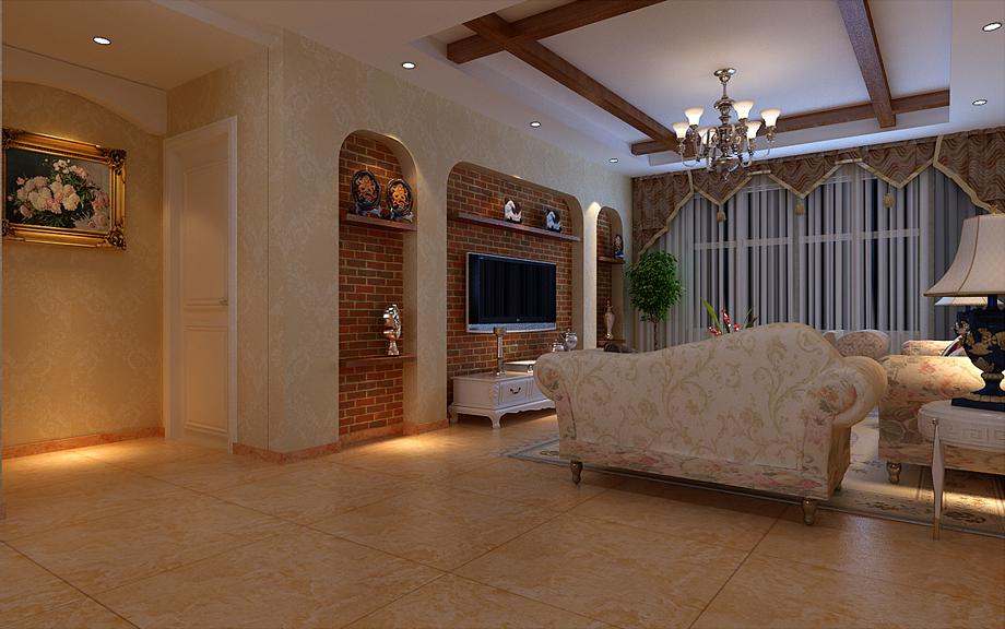 天朗大興郡120平米田園風(fēng)格