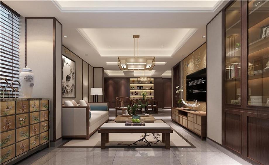 金地芙蓉世家300平米中式設(shè)計(jì)方案