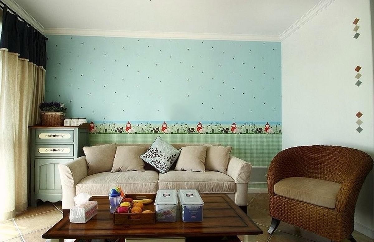 海倫國際小區(qū)124平米田園設(shè)計(jì)方案