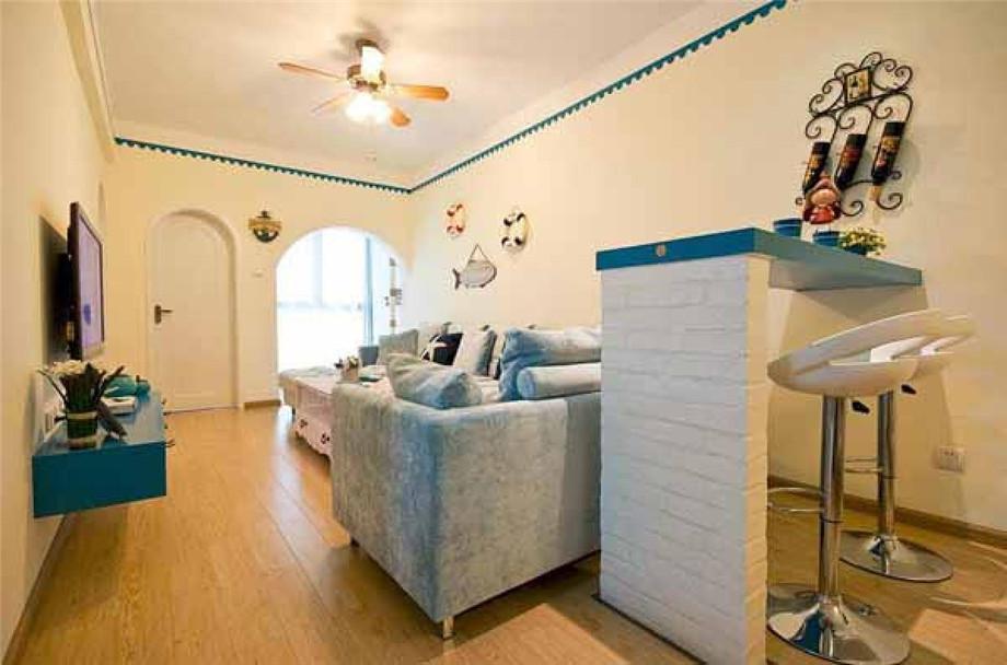 高新逸品96.02平米地中海設計方案