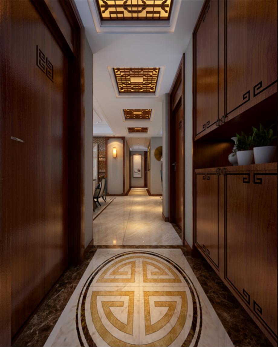 首創(chuàng)國際城150平方新中式風格設計方案