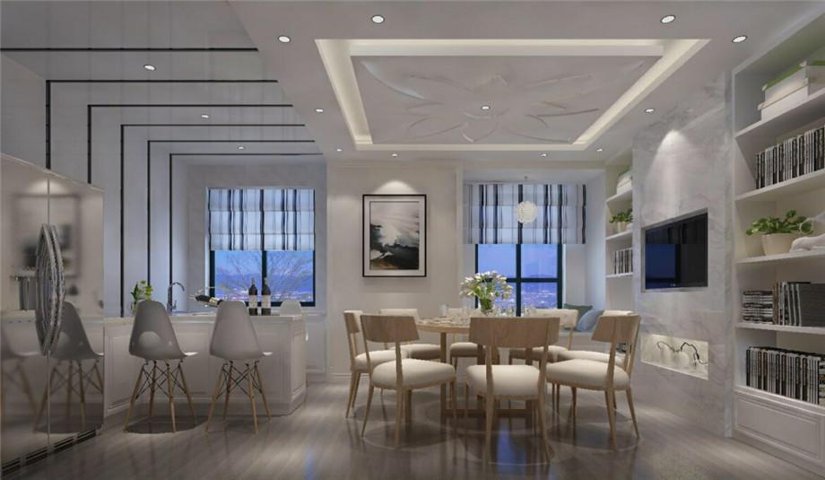 盛龍廣場(chǎng)小區(qū)120平簡(jiǎn)約風(fēng)格設(shè)計(jì)方案