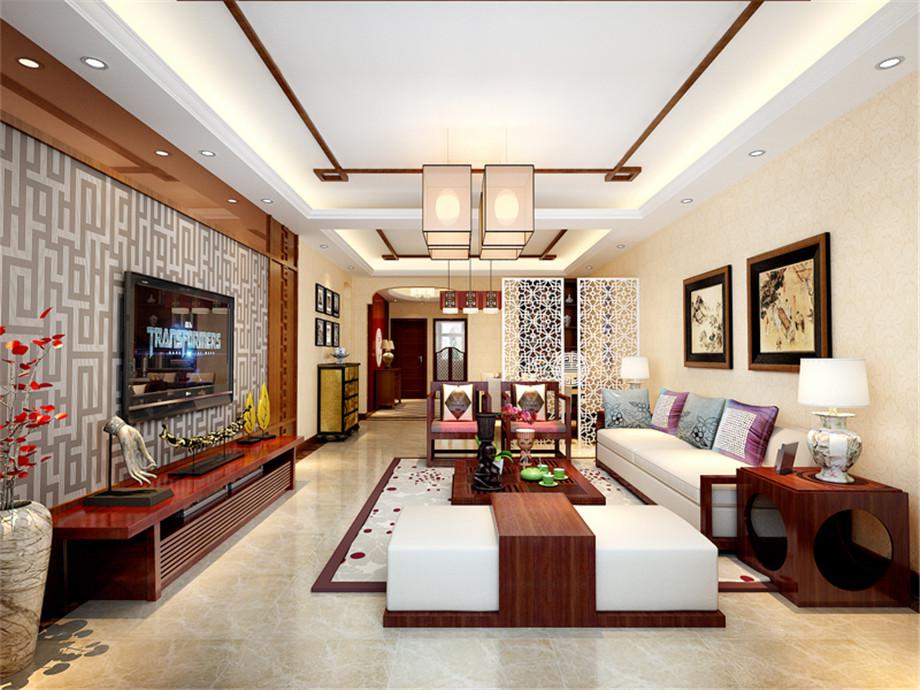 金地湖城大境110平新中式風(fēng)格設(shè)計(jì)方案