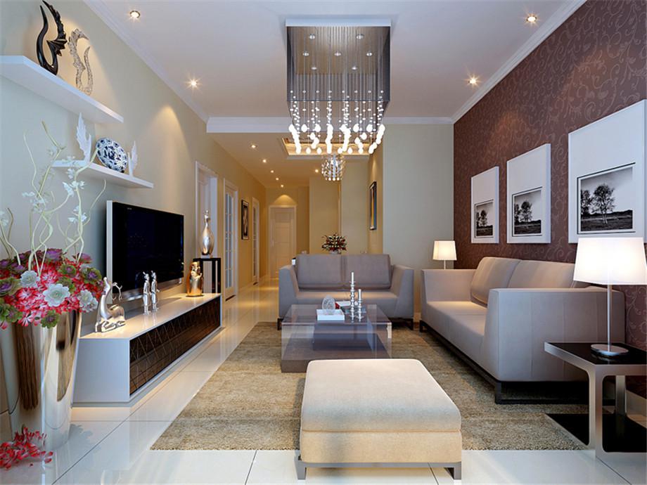 東方世紀城95平簡約風格設(shè)計方案