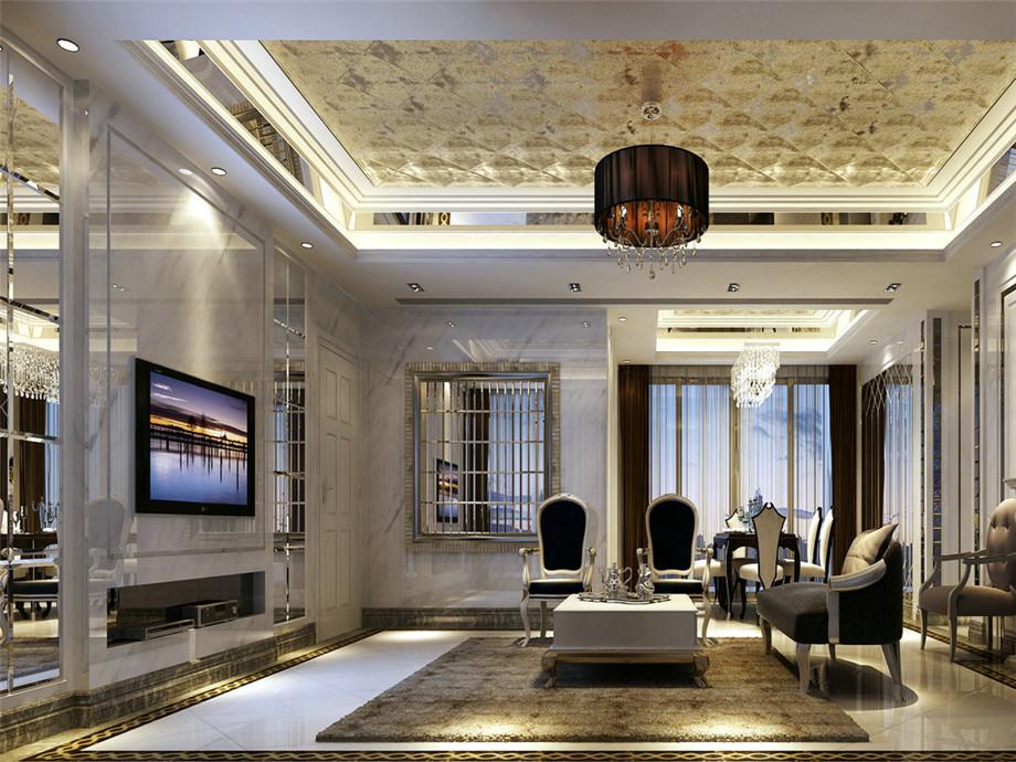 首創(chuàng)國際160平歐式風格設計方案